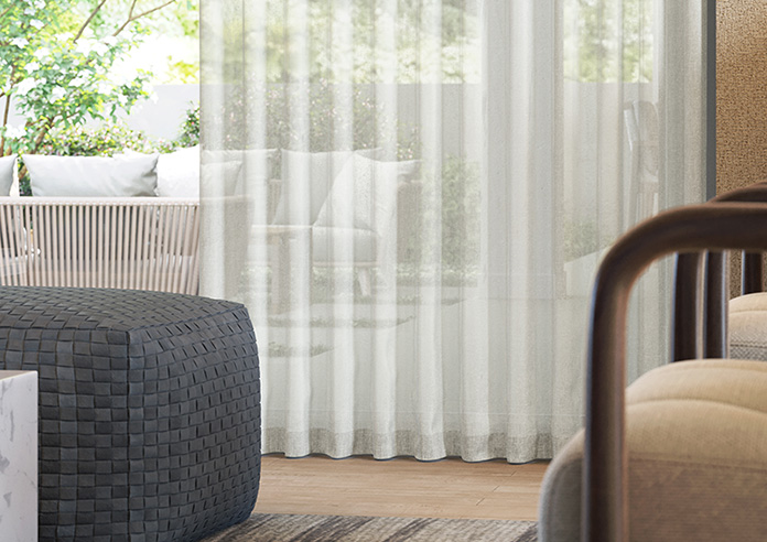 Taranto Voile, Black Frost - Made to Measure Curtains - Image 5